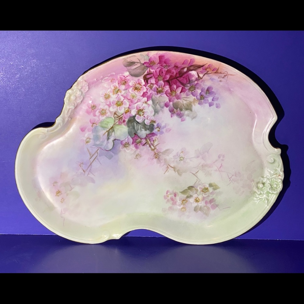 Antique French Guerin Limoges Porcelain Tray